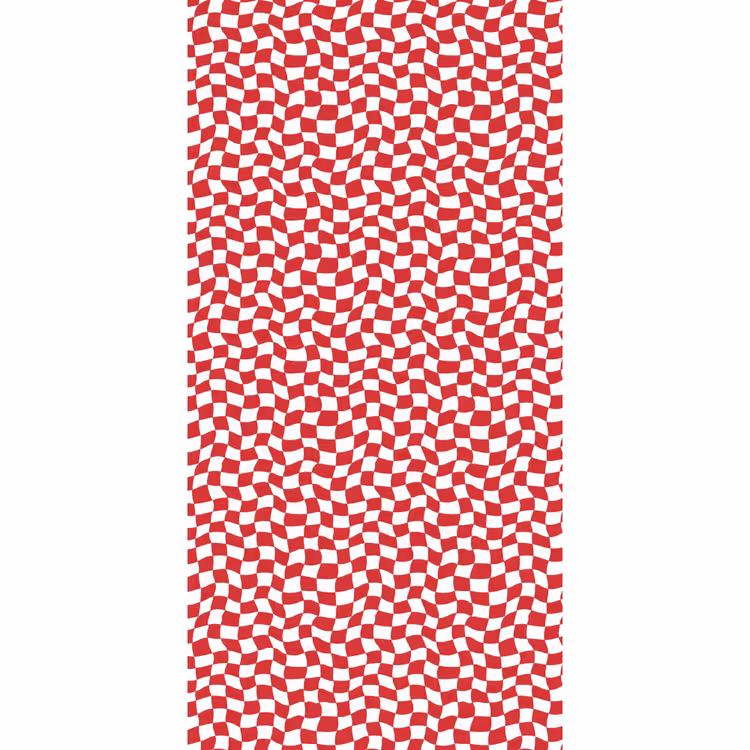 Behang - Golvend - Patroon - Rood — 2