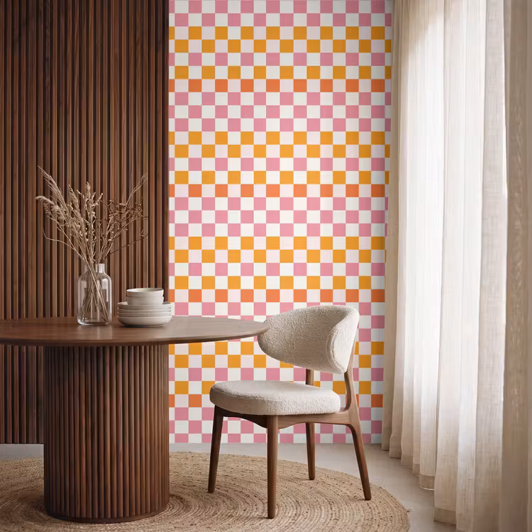 Behang - Patroon - Oranje — 4