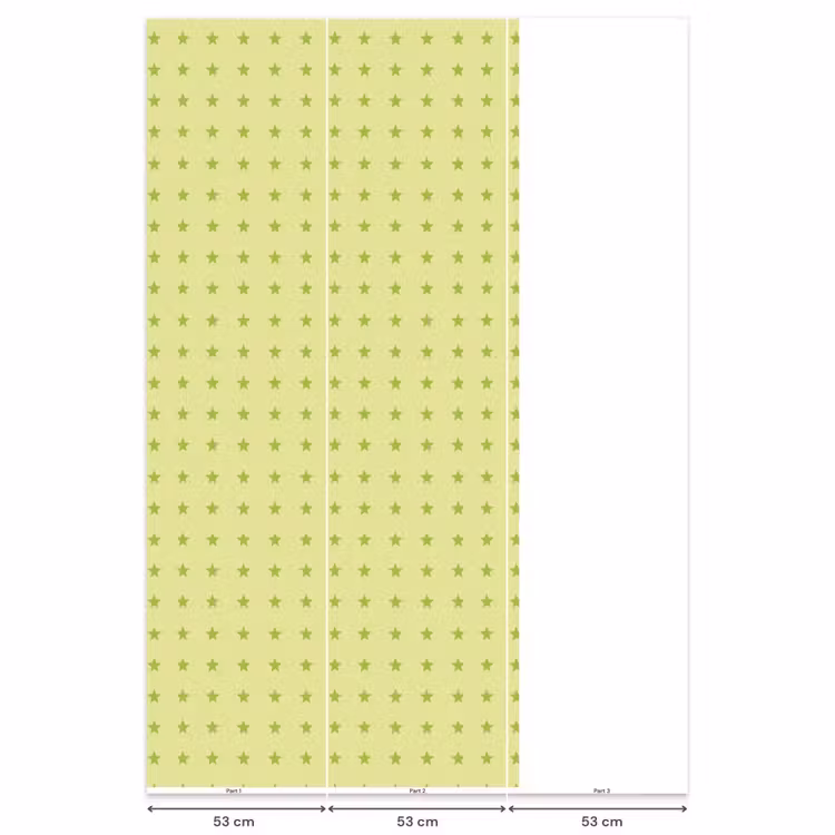 Behang - Sterren - Patroon - Groen — 6