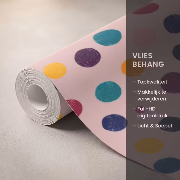 Behang - Cirkels - Patroon - Kleurrijk — 3