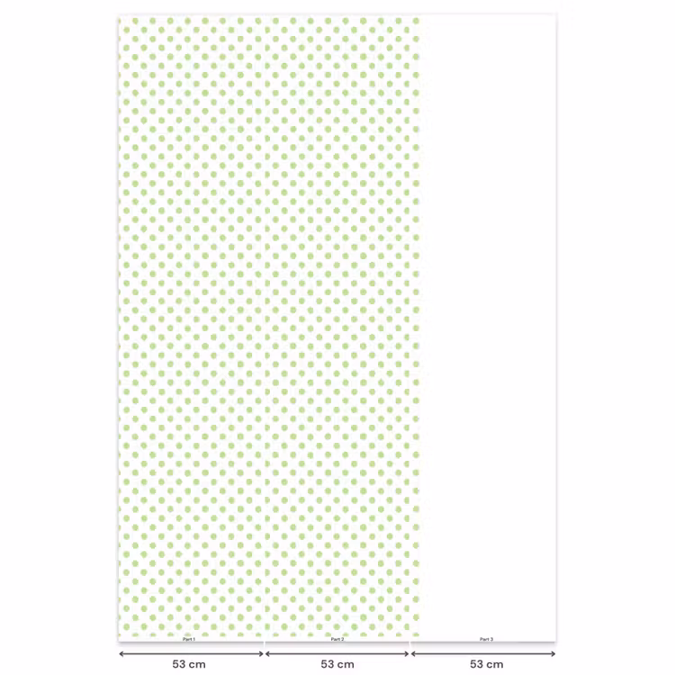 Behang - Dots - Klassiek - Groen — 6