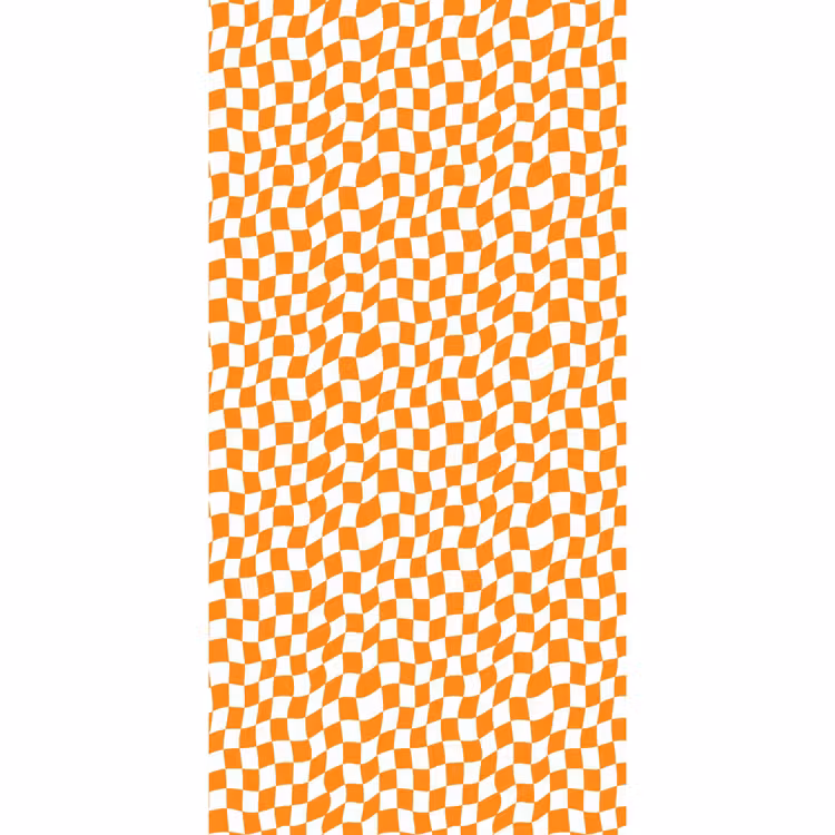 Behang - Golvend - Patroon - Oranje — 2