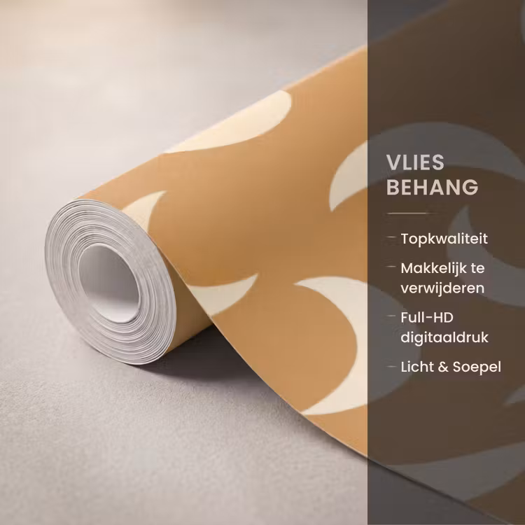 Behang - Manen - Patroon - Oker — 3