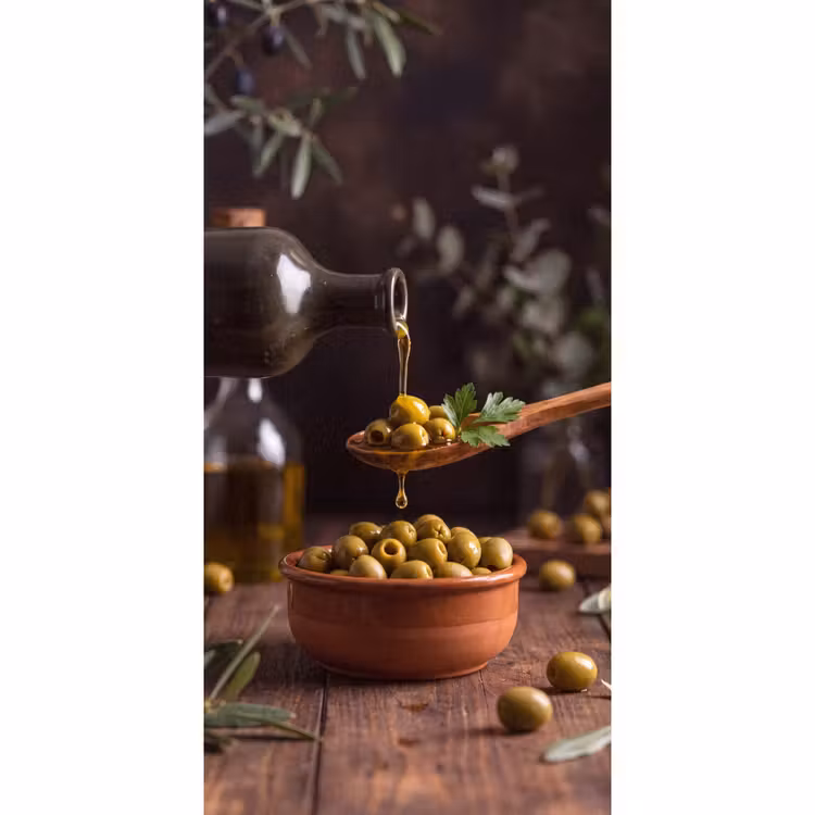 Behang - Olijven - Olijfolie - Eten — 2