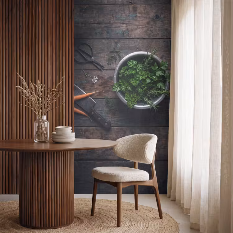 Behang - Groenten - Hout - Eten — 4