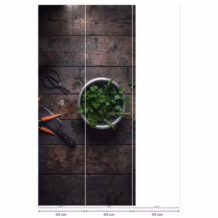 Behang - Groenten - Hout - Eten — 6