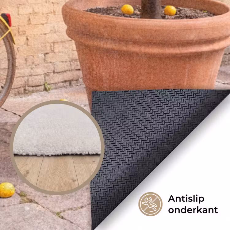 Vloerkleed - Fiets - Mand - Eten - Geel - Zomer — 4
