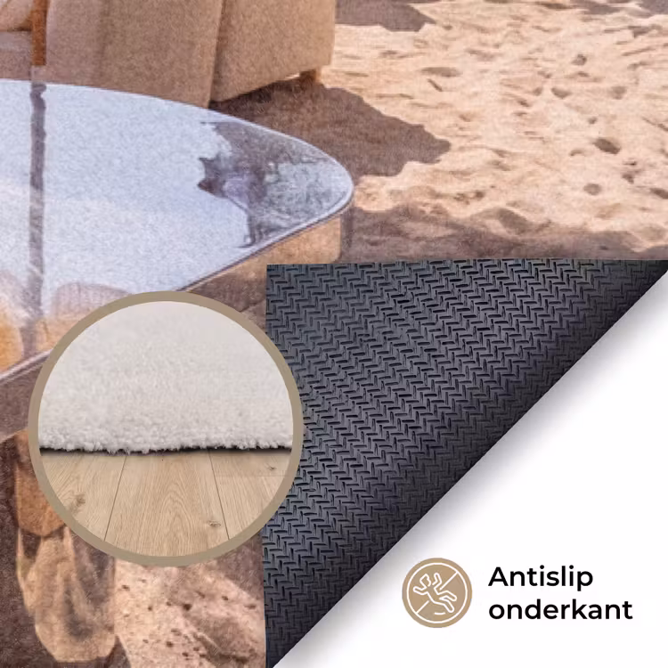 Vloerkleed - Strand - Ligbedden - Vakantie - Modern - Geel — 4