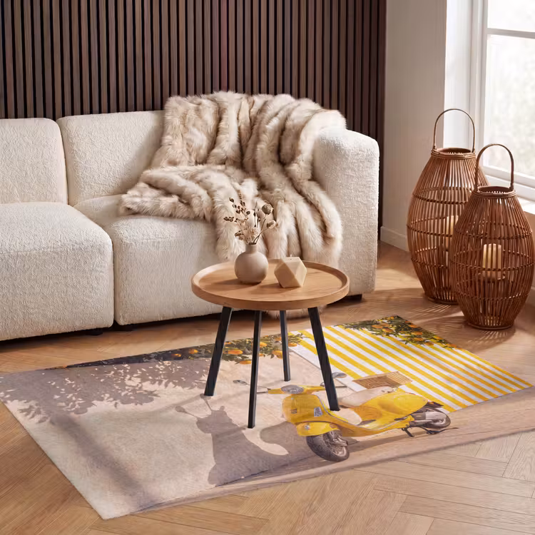 Vloerkleed - Scooter - Natuur - Zomer - Geel - Mediterraan — 3