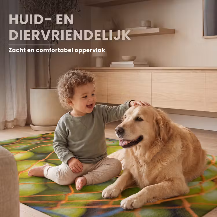 Vloerkleed - Eten - Net - Groen - Markt — 6