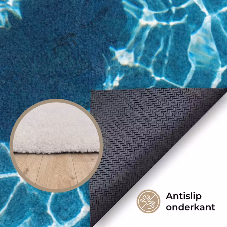 Vloerkleed - Zwembad - Zwembanden - Zomer - Geel - Blauw — 4