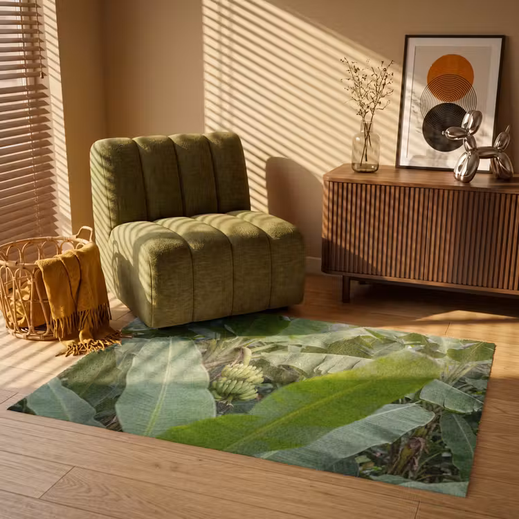 Vloerkleed - Eten - Bananen - Plantage - Groen — 2