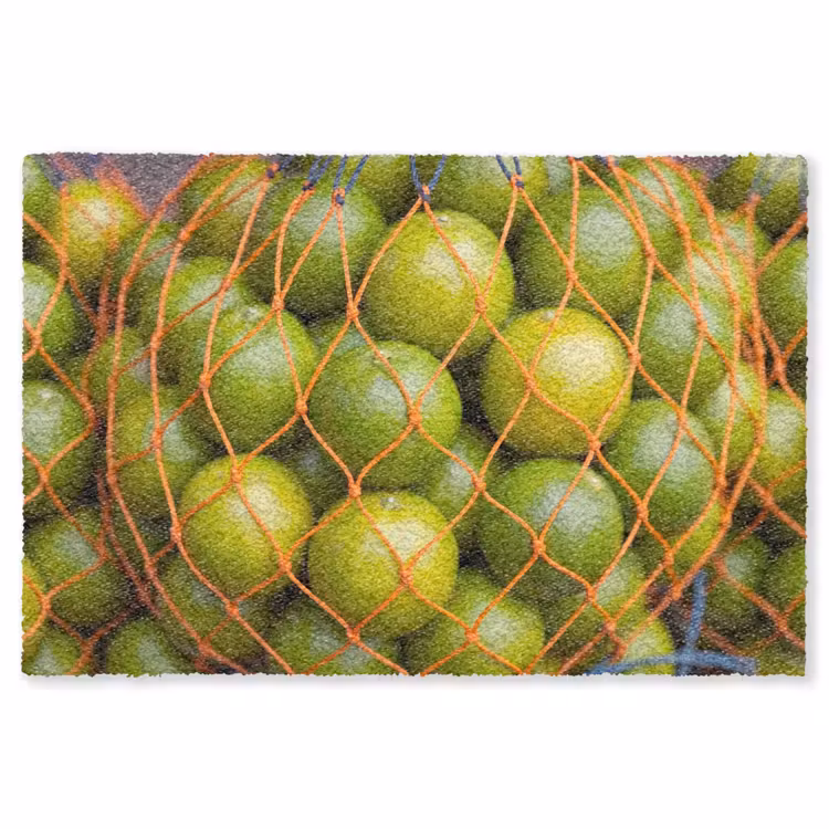 Vloerkleed - Eten - Net - Groen - Markt — 1
