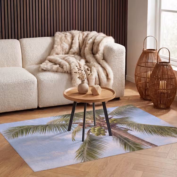 Vloerkleed - Kokosnoot - Boom - Tropisch - Natuur - Groen — 3