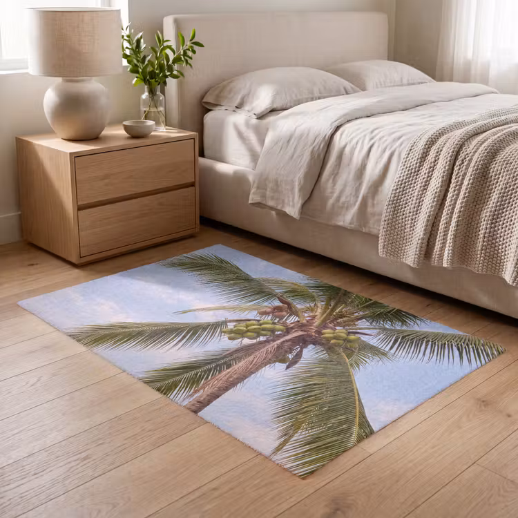 Vloerkleed - Kokosnoot - Boom - Tropisch - Natuur - Groen — 5