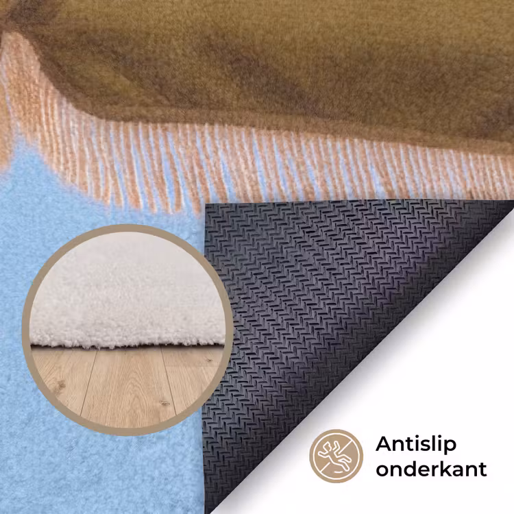 Vloerkleed - Parasol - Groen - Franjes - Zomer - Tropisch — 4