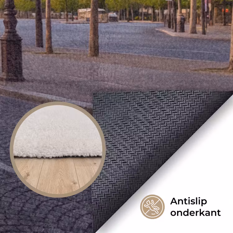 Vloerkleed - Monument - Parijs - Zonsondergang - Architectuur - Goud — 4