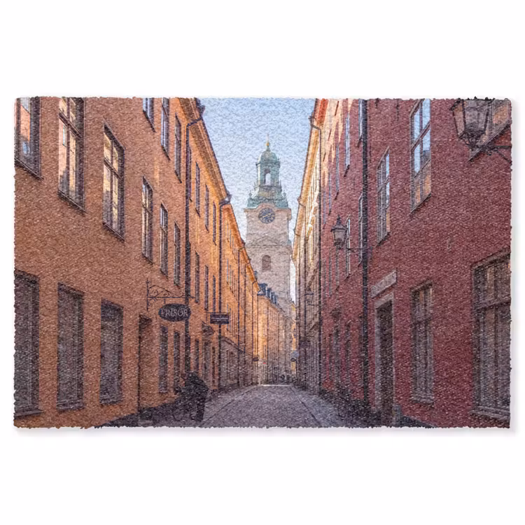 Vloerkleed - Straat - Klokkentoren - Stad - Architectuur - Historisch — 1
