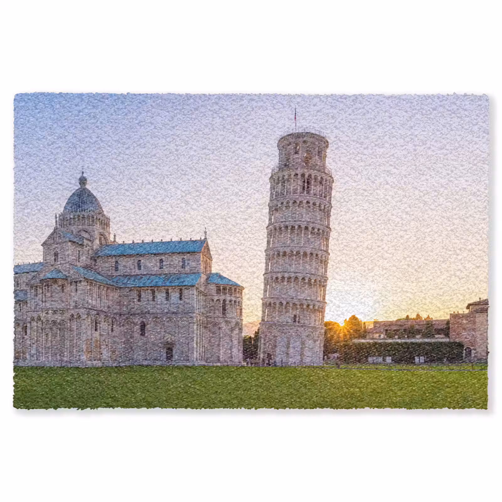 Vloerkleed - Architectuur - Toren - Pisa - Italië - Zonsondergang — 1