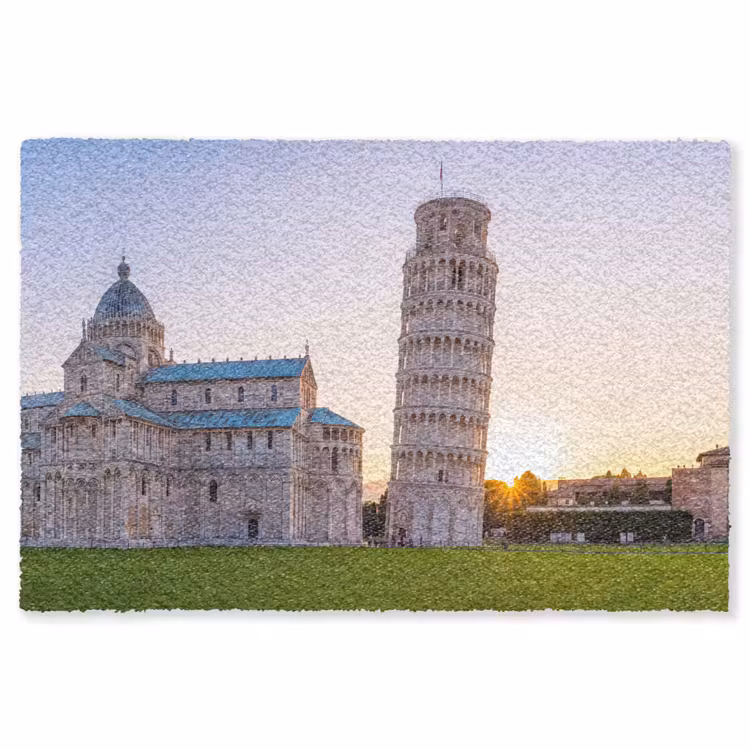 Vloerkleed - Architectuur - Toren - Pisa - Italië - Zonsondergang — 1