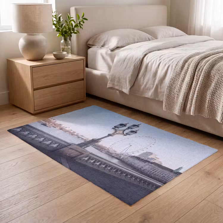 Vloerkleed - Reuzenrad - Londen - Stad - Architectuur - Brug — 5