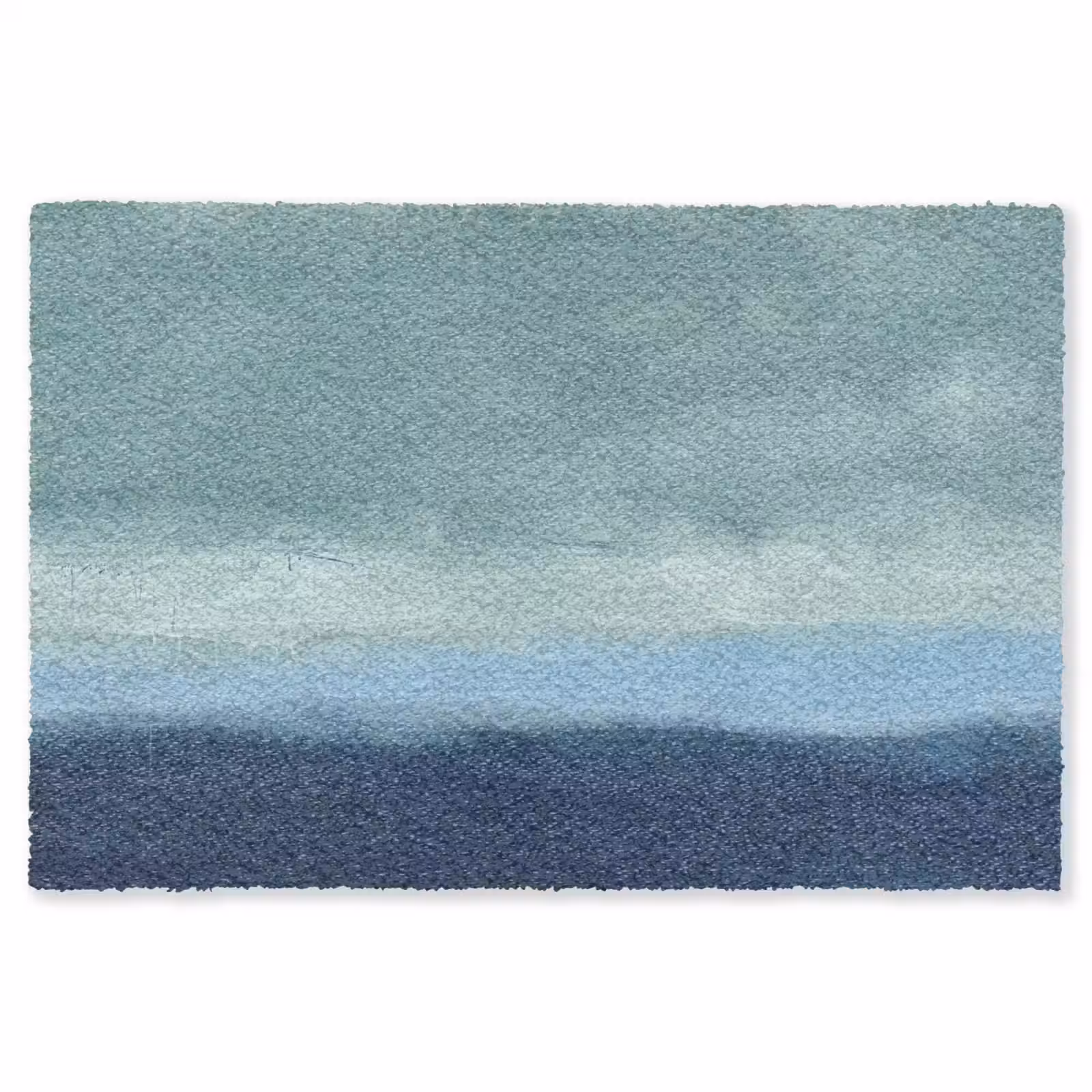 Vloerkleed - Abstract - Lagen - Rust - Modern - Blauw — 1
