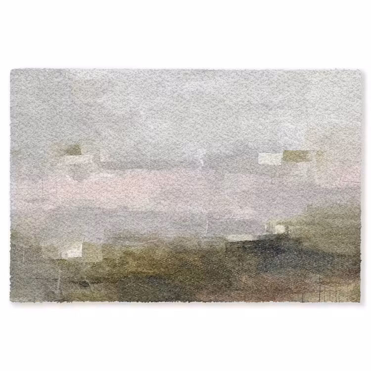 Vloerkleed - Abstract - Gelaagd - Kunst - Modern - Grijs-Groen — 1