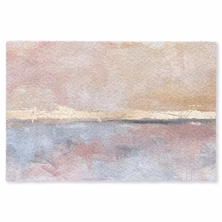 Vloerkleed - Abstract - Horizontaal - Kunst - Roze - Goud — 1