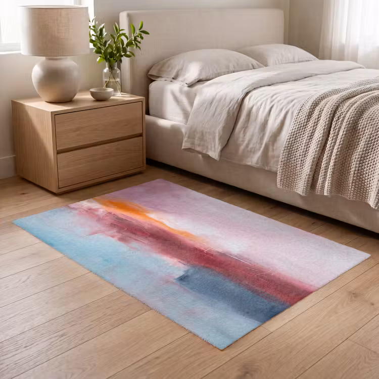 Vloerkleed - Abstract - Kleuren - Modern - Kunst - Roze — 5