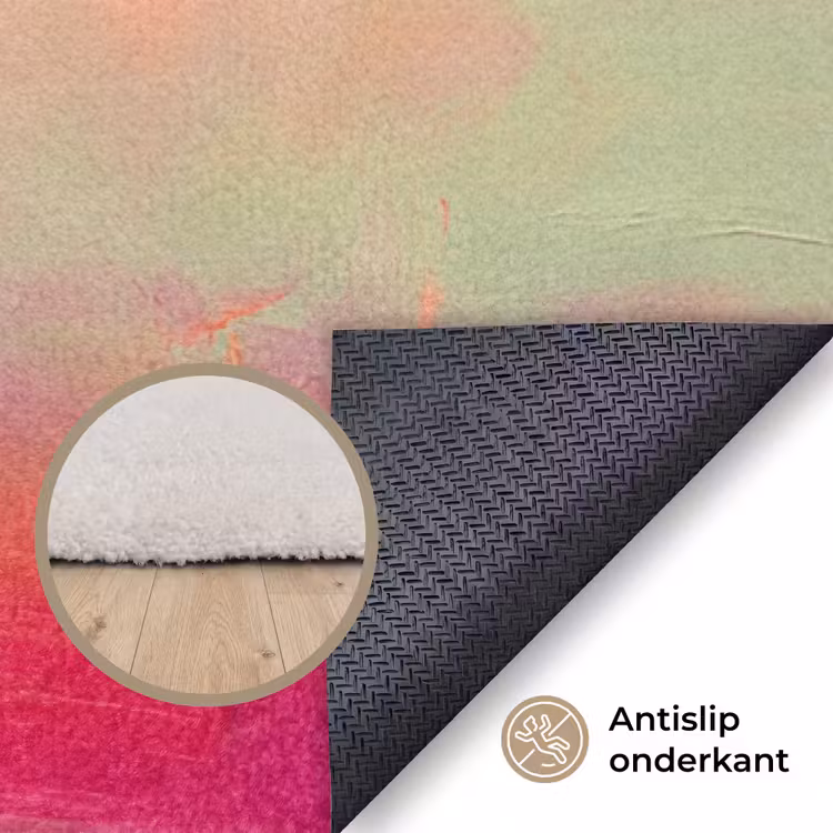 Vloerkleed - Abstract - Kleuren - Modern - Roze — 4