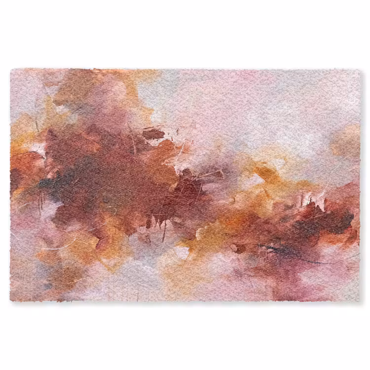 Vloerkleed - Abstract - Kleurrijk - Kunst - Modern - Roze-Rood — 1
