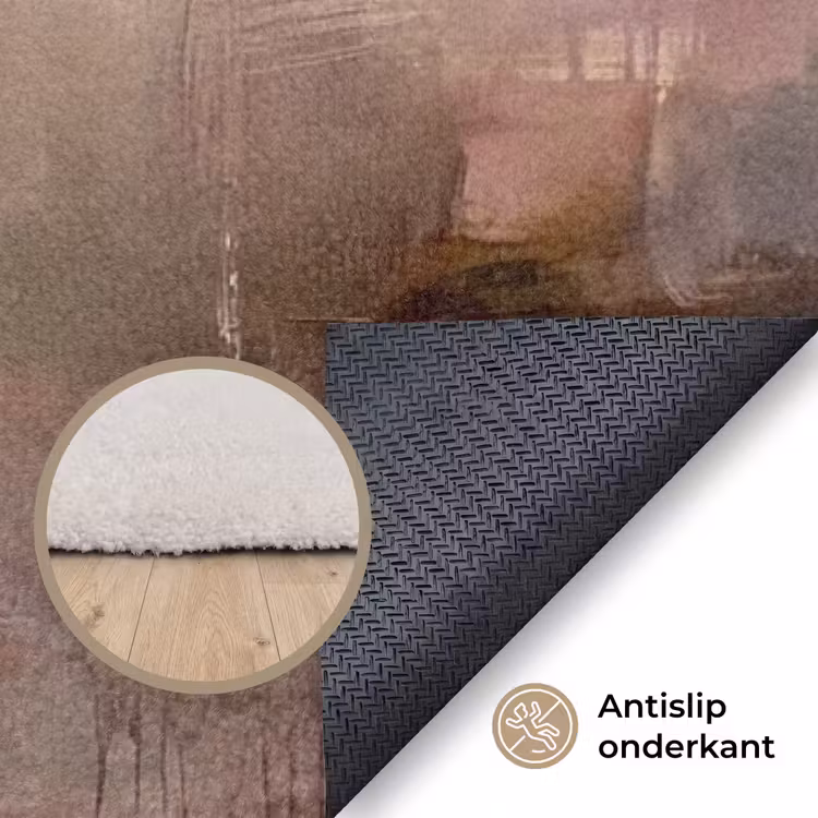 Vloerkleed - Abstract - Vloeiend - Kunst - Modern - Beige — 4