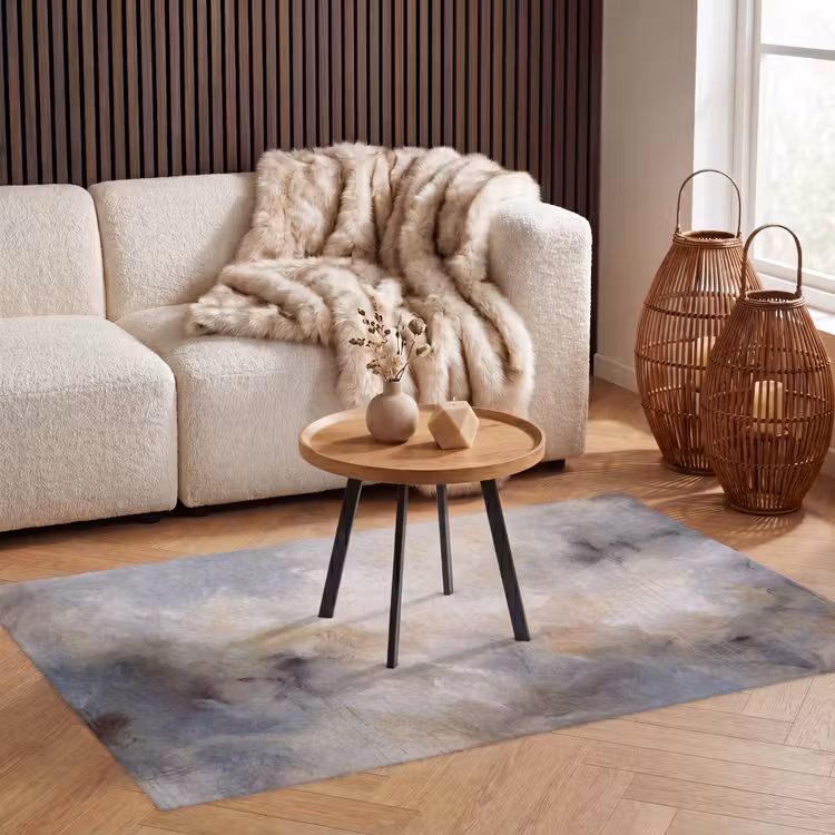 Vloerkleed - Abstract - Wolken - Sfeervol - Beige - Grijs — 3