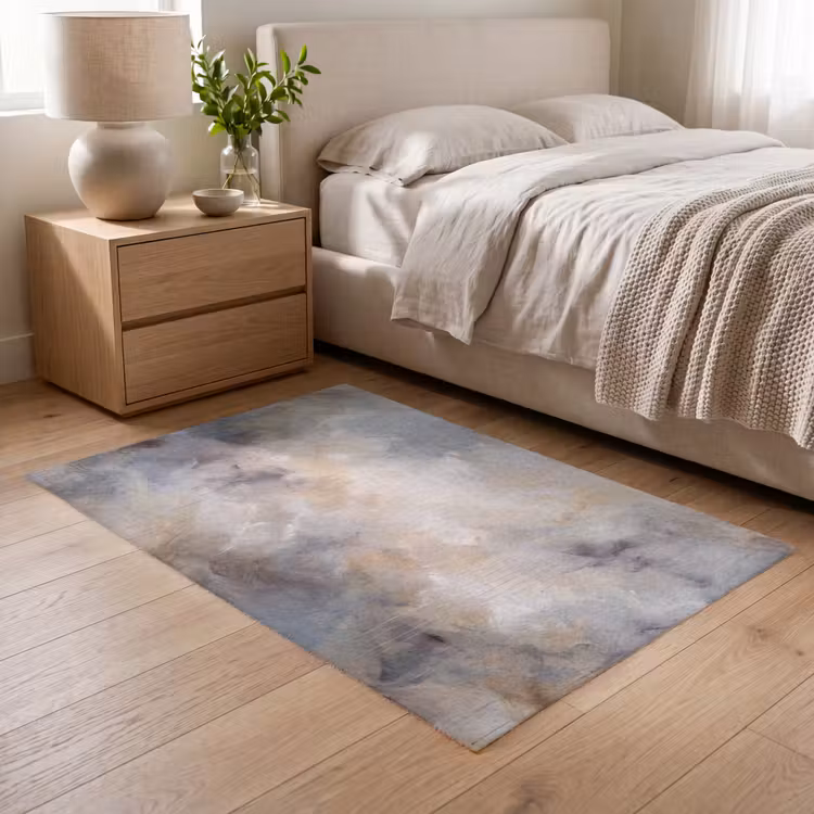 Vloerkleed - Abstract - Wolken - Sfeervol - Beige - Grijs — 5