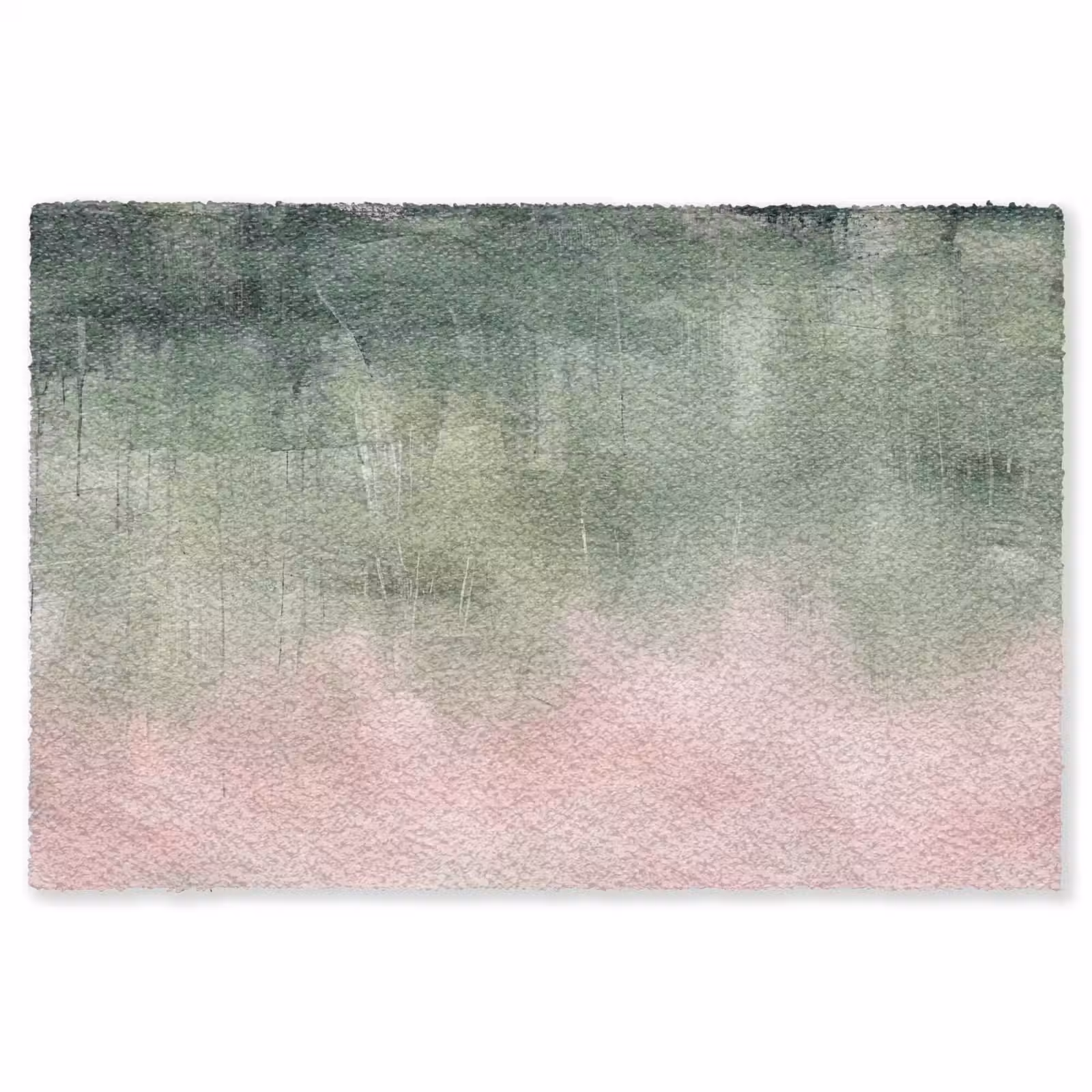 Vloerkleed - Kunst - Abstract - Modern - Groen - Roze — 1