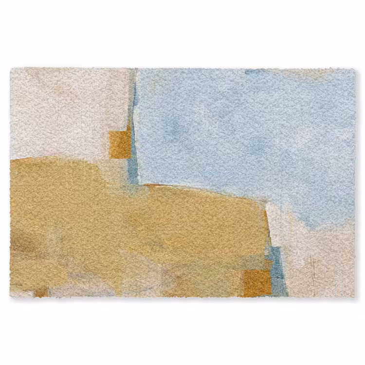 Vloerkleed - Abstract - Kleuren - Kunst - Modern - Blauw — 1
