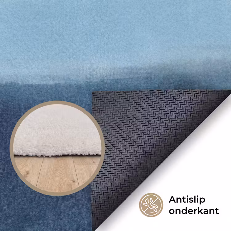 Vloerkleed - Abstract - Lagen - Rust - Modern - Blauw — 4