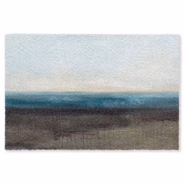 Vloerkleed - Abstract - Landschap - Horizon - Blauw - Modern — 1