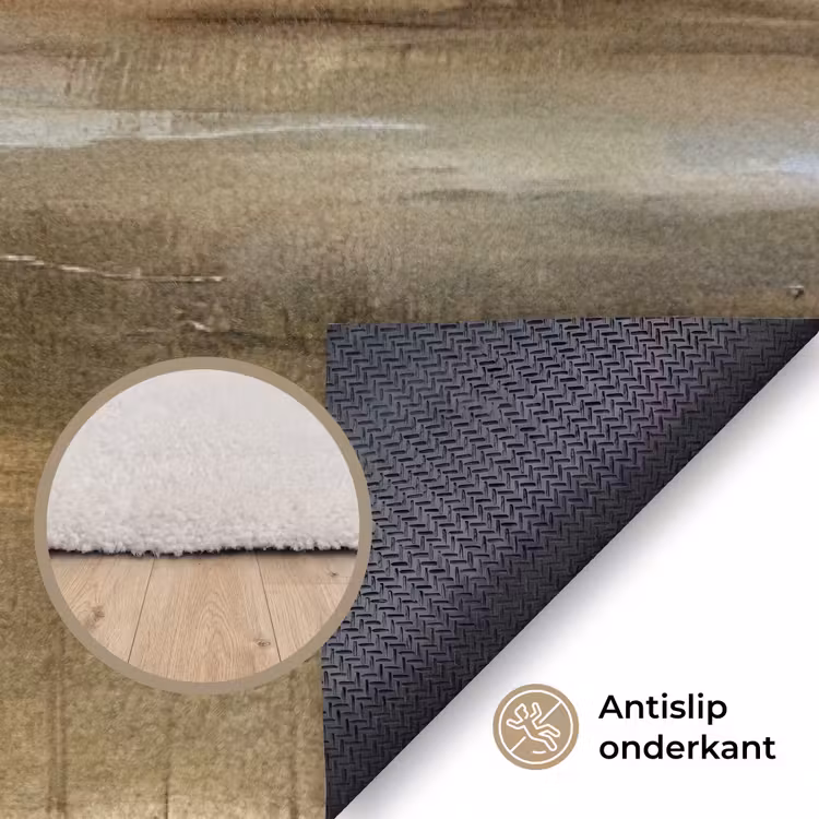 Vloerkleed - Abstract - Landschap - Natuur - Beige - Bruin — 4