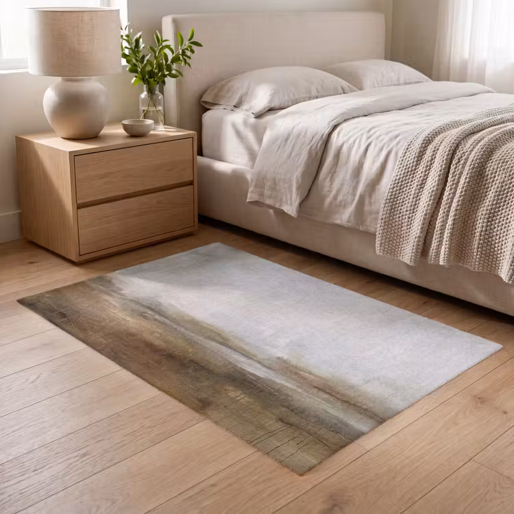 Vloerkleed - Abstract - Landschap - Natuur - Beige - Bruin — 5