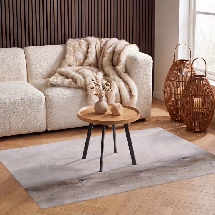 Vloerkleed - Abstrakt - Landschap - Modern - Beige - Kunst — 3