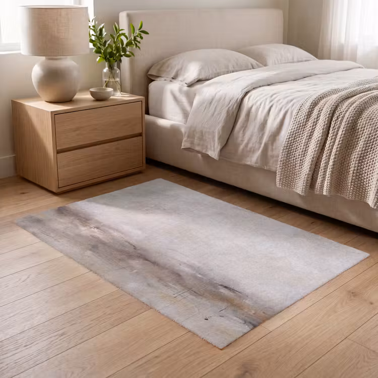 Vloerkleed - Abstrakt - Landschap - Modern - Beige - Kunst — 5