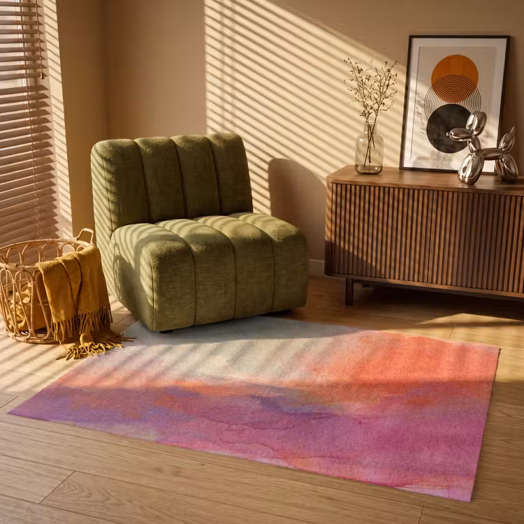 Vloerkleed - Kunst - Vloeiend - Overgangen - Oranje — 2