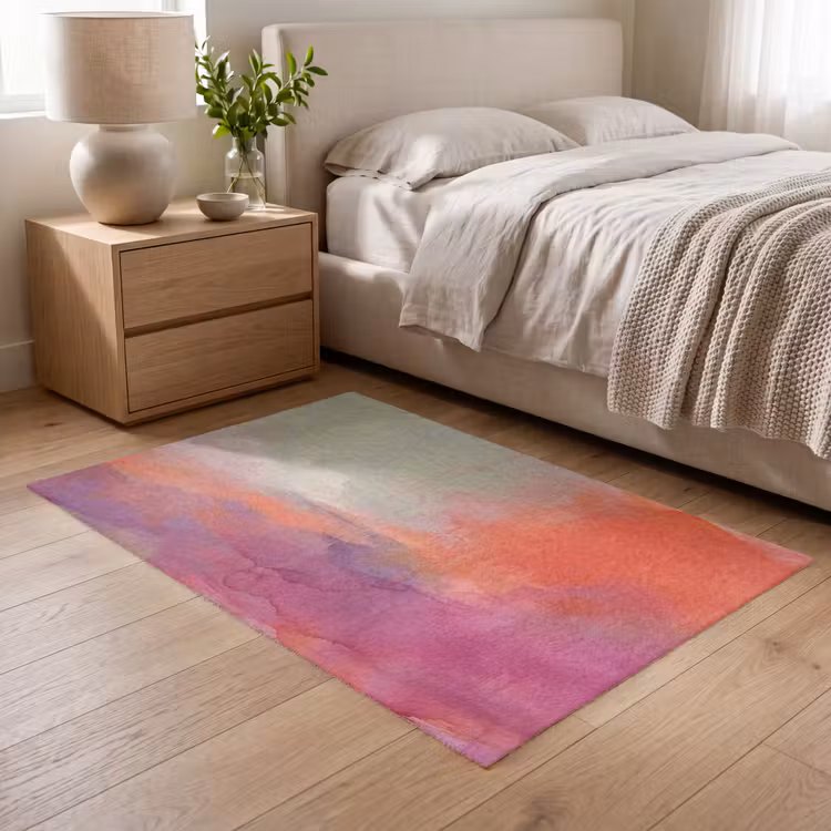 Vloerkleed - Kunst - Vloeiend - Overgangen - Oranje — 5