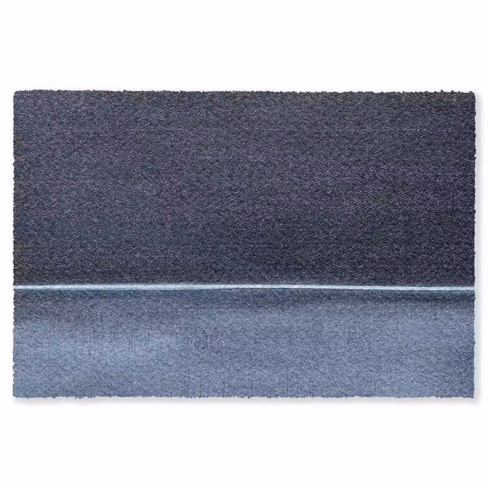 Vloerkleed - Abstract - Horizontale lijn - Minimalistisch - Donkerblauw - Kunst — 1
