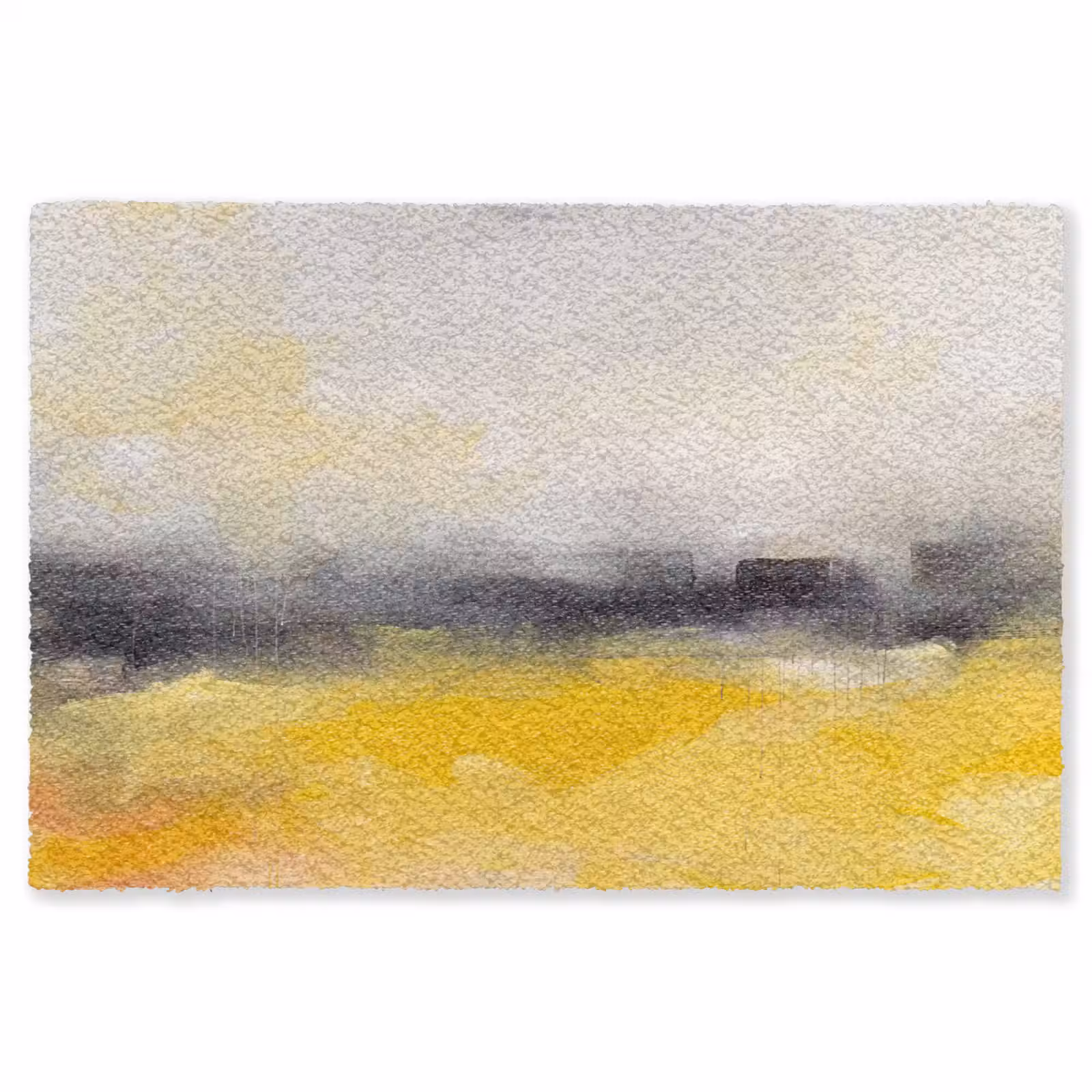 Vloerkleed - Abstract - Landschap - Modern - Geel — 1