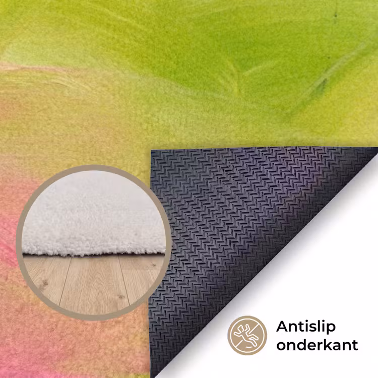 Vloerkleed - Abstract - Kleuren - Modern - Groen - Roze — 4