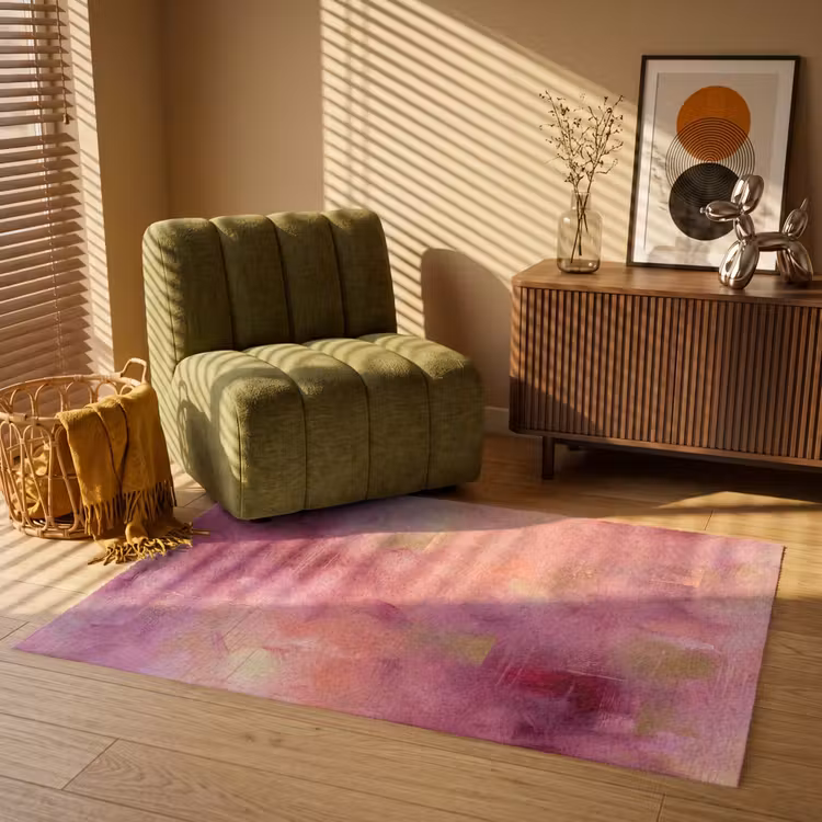 Vloerkleed - Abstract - Kleuren - Modern - Roze - Paars — 2