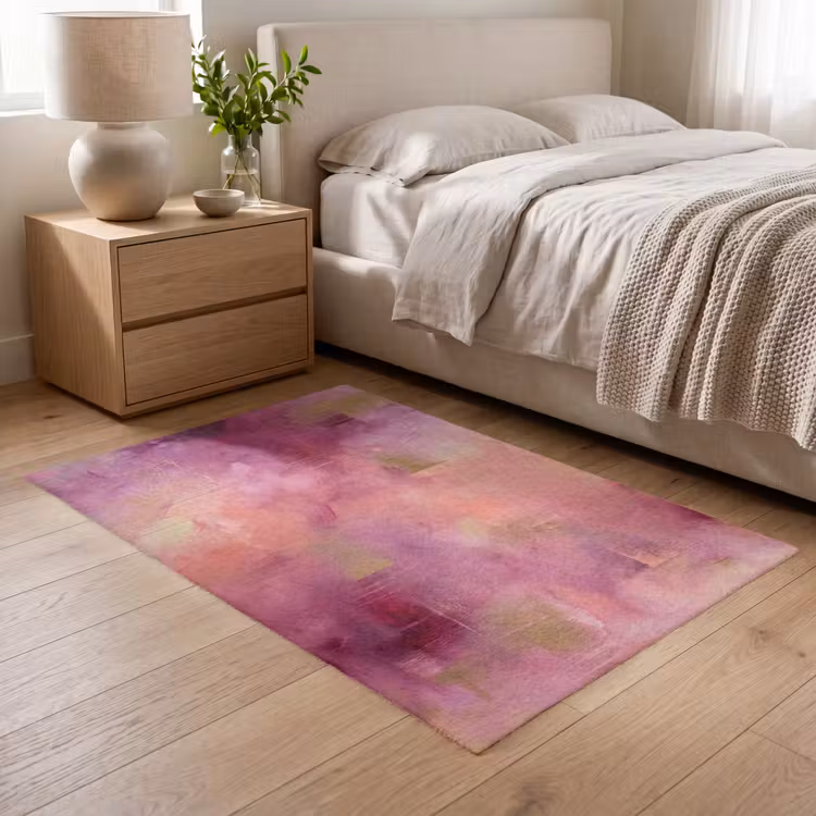 Vloerkleed - Abstract - Kleuren - Modern - Roze - Paars — 5
