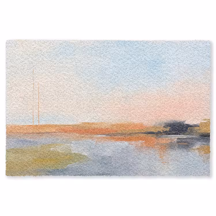 Vloerkleed - Abstract - Landschap - Horizon - Modern - Kleurrijk — 1